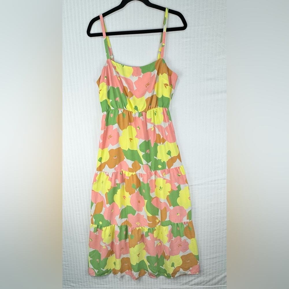Social Standard Sanctuary Get-Away Maxi Dress Floral Burst Sundress Size Large